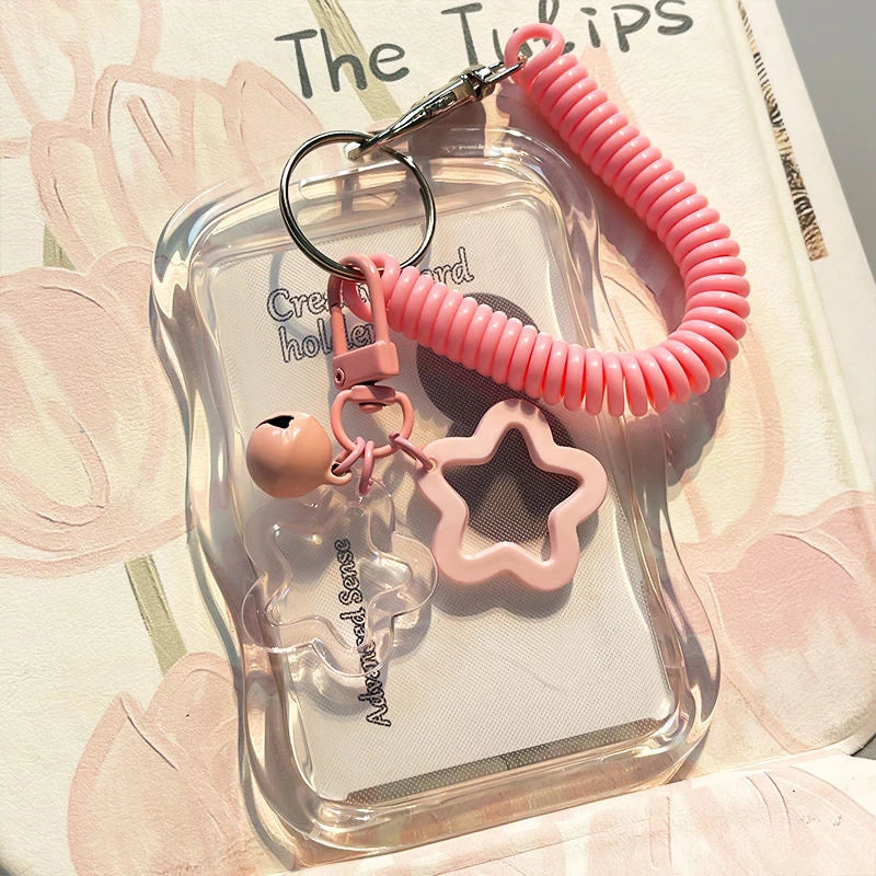 Student's Transparent Card Holder Kpop Music Identification Qme