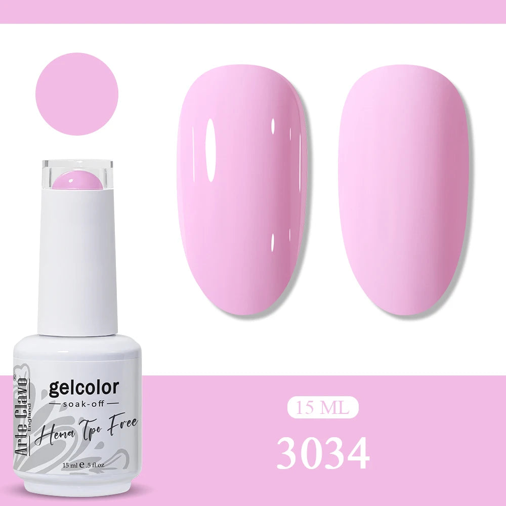 Arte Clavo HEMA TPO Solid Purple Gel Nail Polish Winter Matte DIY Art
