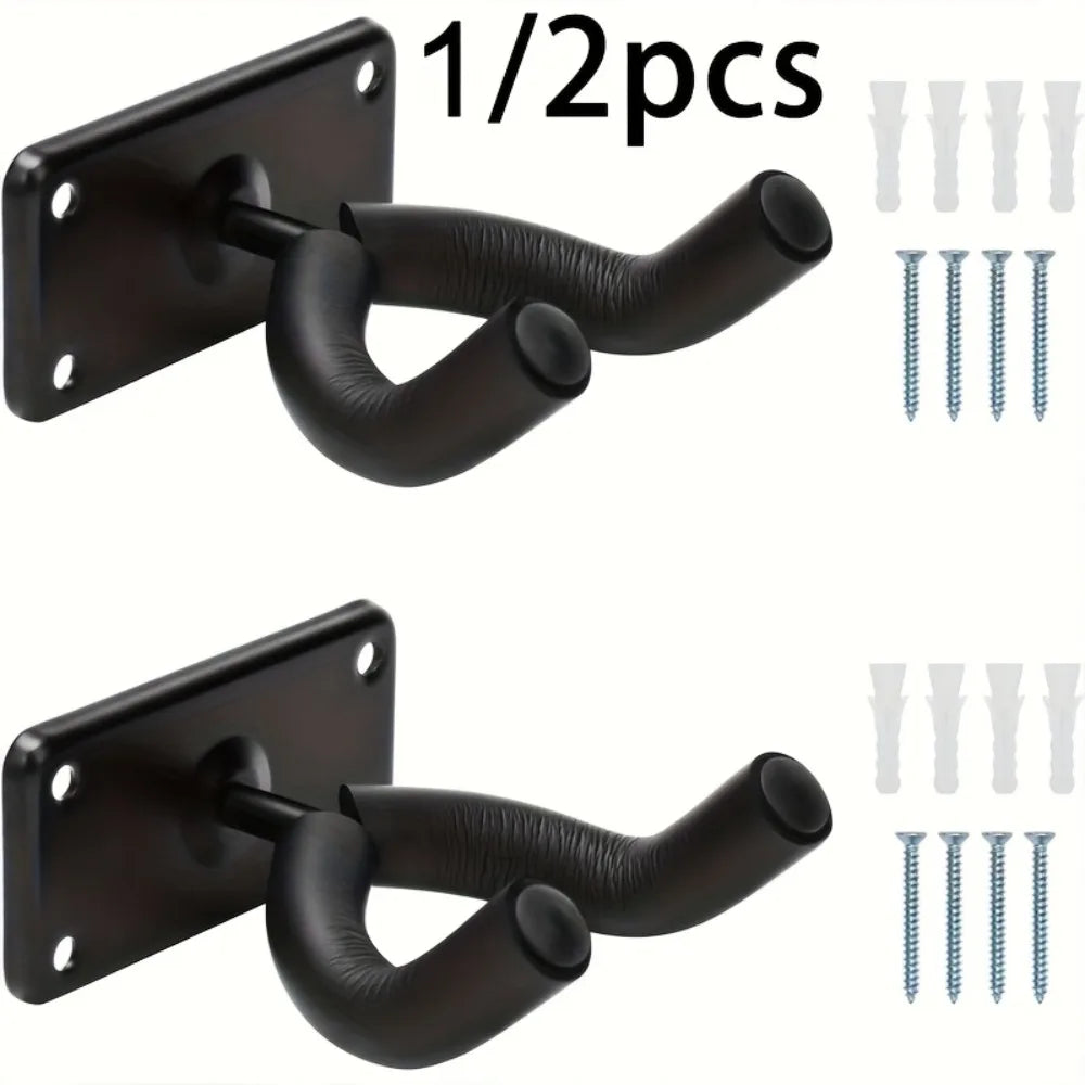 Skateboard Wall Hanger, Bracket, Suitable for Skateboard Guitar Long Board Skiboard and Display Stand, Equipped with Screws Qme