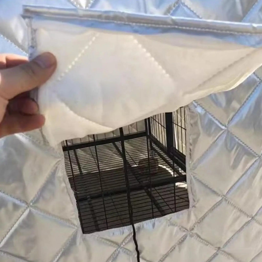 Crate Cover Protective Waterproof Pet Supplies With Breathable Roll-Up Side Window Cage Covers For Dog Crates For Indoor Outdoor Qme