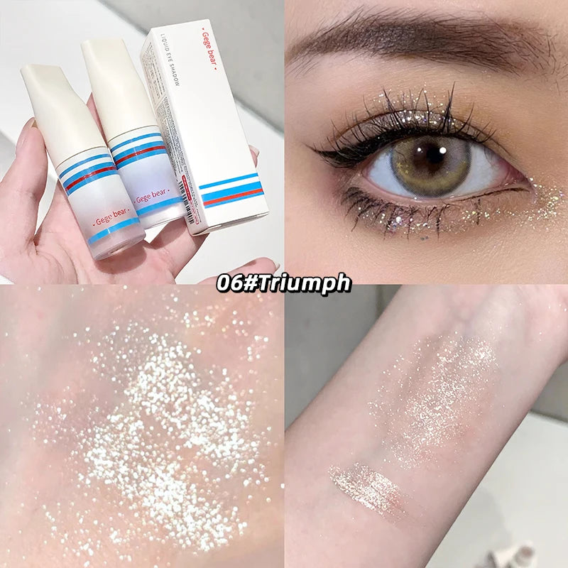 Gege Bear Sparkling Diamond Liquid Eyeshadow Versatile Highlighter No Qme GX1222-6