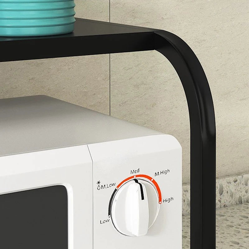 Metal Bracket Large Capacity Microwave Rack Kitchen Oven Household Qme