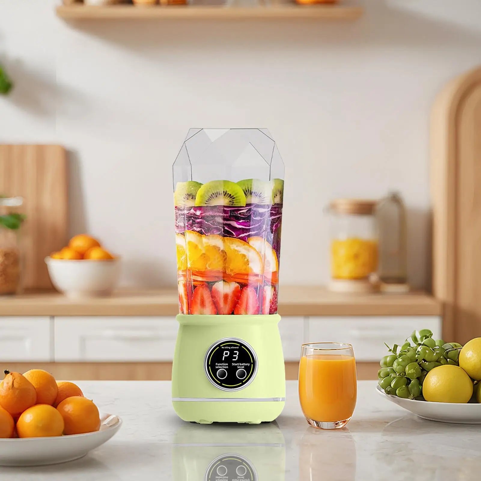 Cordless Portable Blender 550ML Leakproof Cordless Powerful Shake Maker Electric Fruits Blender Travel Cup For Fruits Vegetables Qme