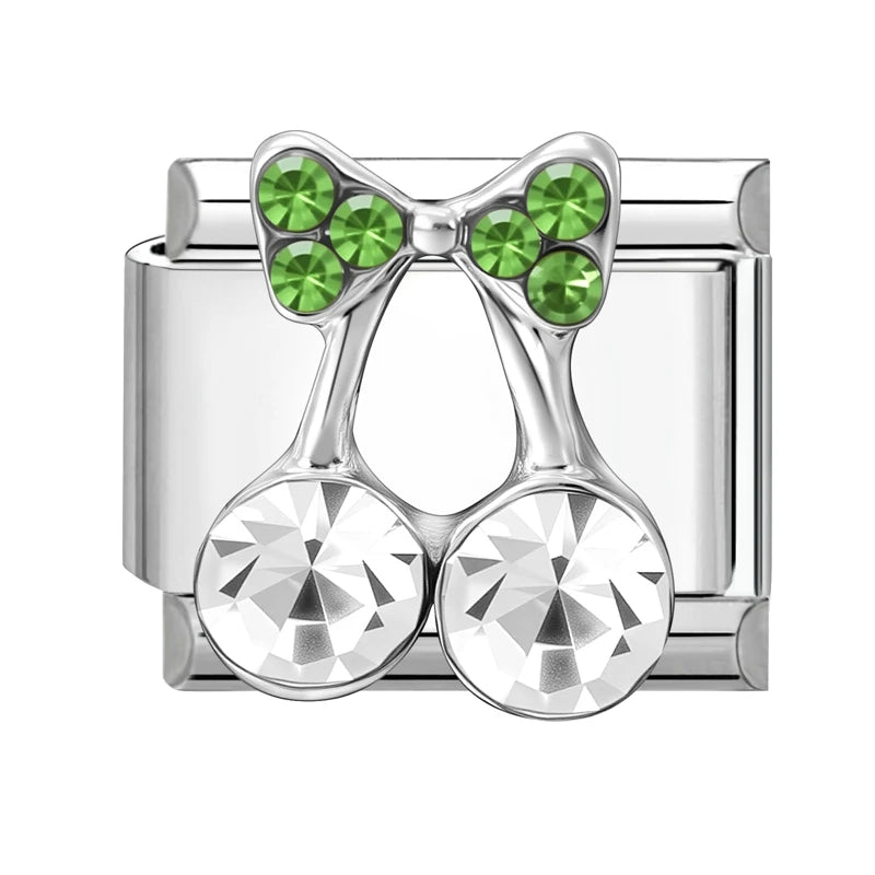 Bright Zircon Multielement Stars Shell Butterflyitalian Charm Links