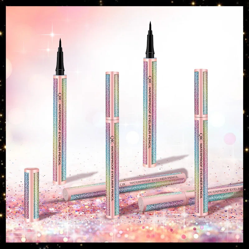 Starry Sky Black Liquid Eyeliner Pen Waterproof Quick Drying Eye Liner Pencil Women Beauty Cosmetics Eye Makeup Products Qme