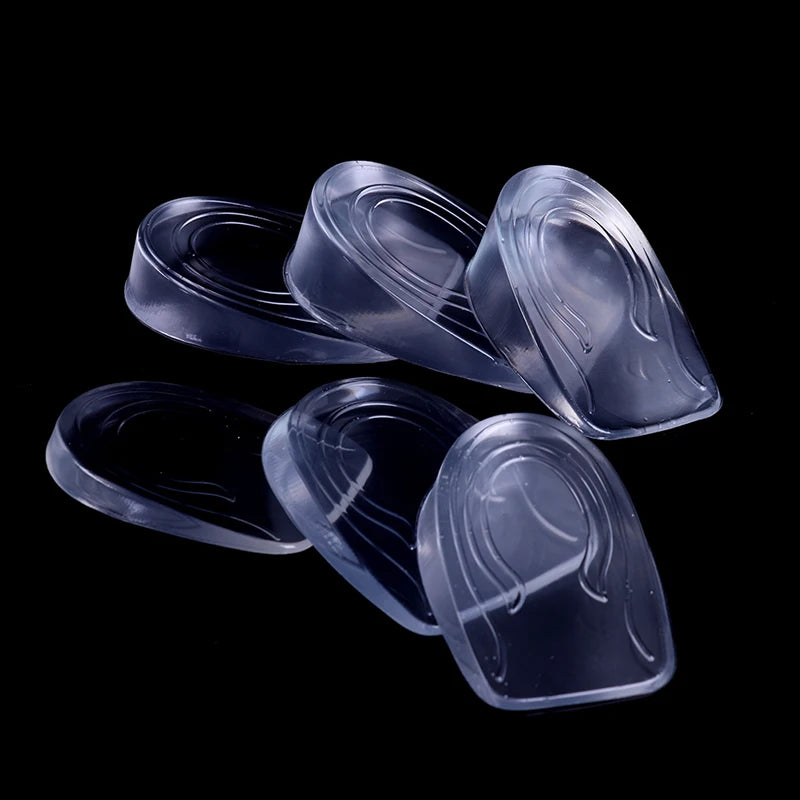 1 Pair Height Lift Men Women Shoes Insole Silicone Heel Insert Qme