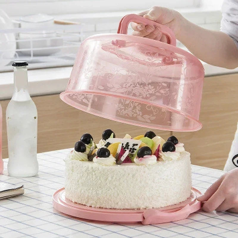 Kitchen PP Transparent Round Fresh-keeping Storage Boxs Portable Qme