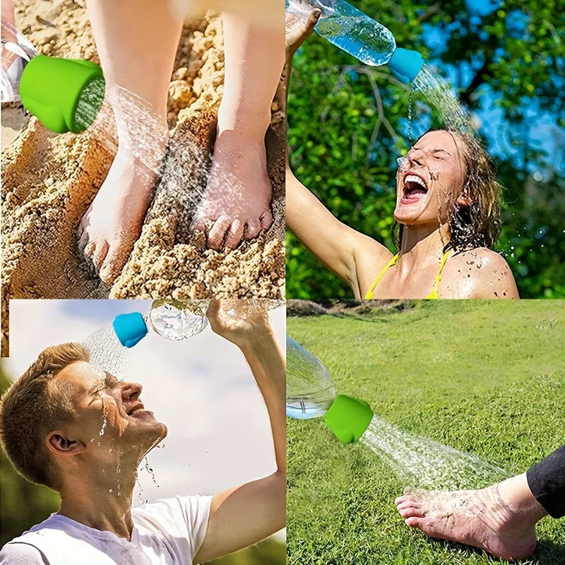 Pet cleaning supplies, dog shower, silicone multifunctional showerhead, outdoor portable water bottle shower head Qme