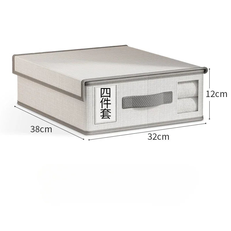 Creative Bed Sheet Storage Box Clothing Fabric Organizer Wardrobe Qme A