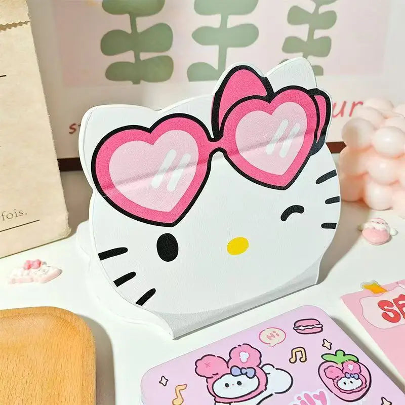 Hello Kitty Folding Makeup Mirror Creative Portable Mini Stands Desk Qme 3