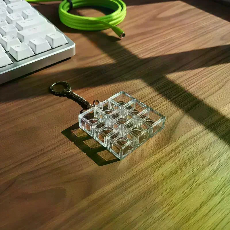 Mechanical Keyboard Switch Tester 6 Key DIY Keychain Sampler Gaming Qme