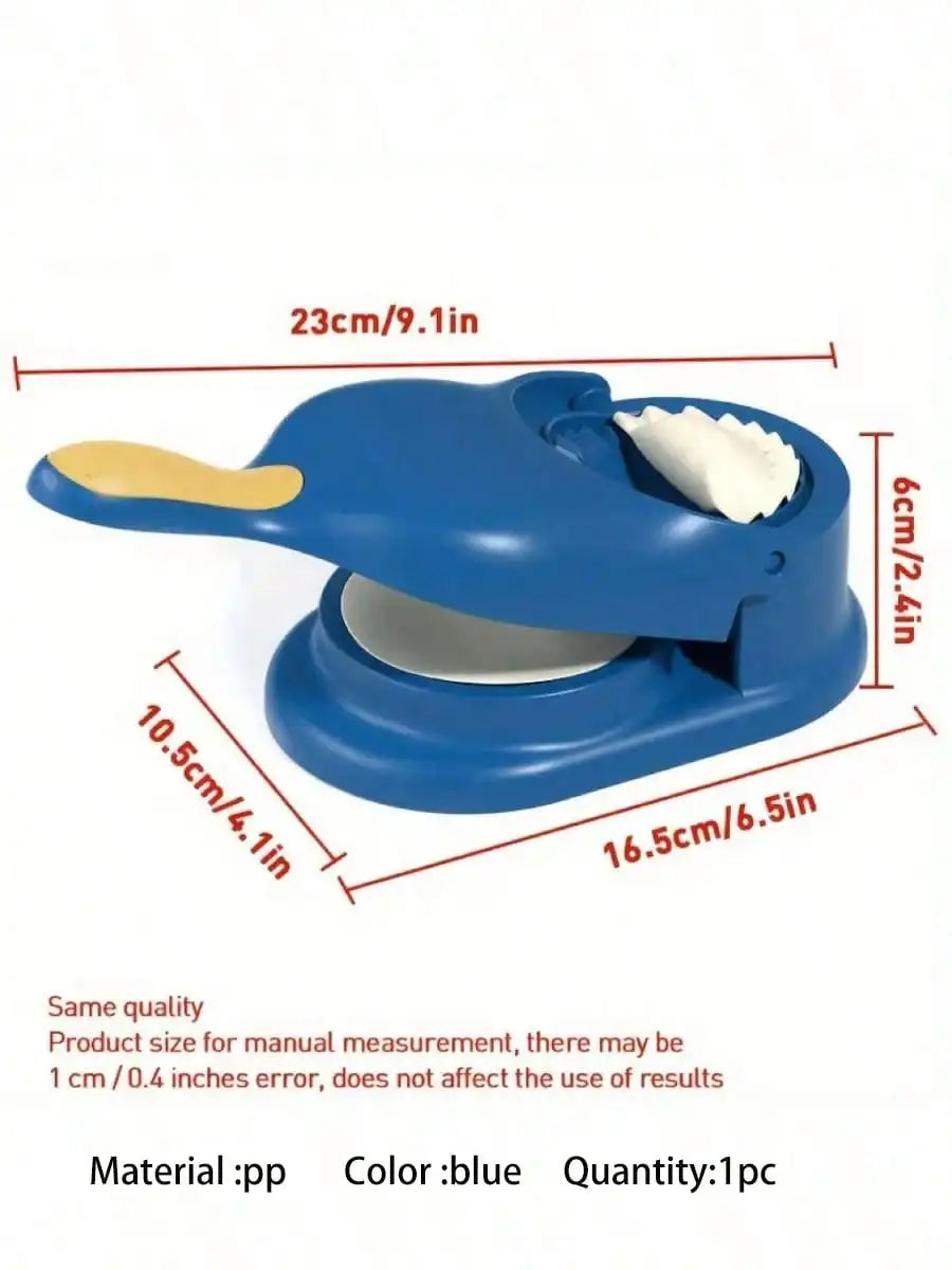 2-In-1 Durable Polypropylene Easy Dumpling Maker Manual DIY Press Qme blue