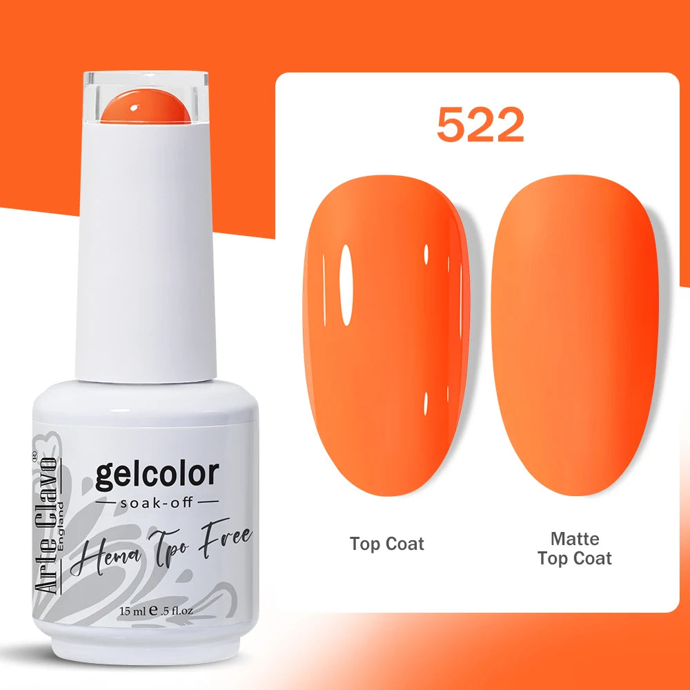 Arte Clavo Nail Gel Polish Hema TPO Summer Collection Semi Permanent Qme