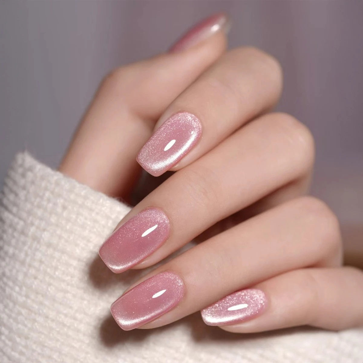 French False Nails Leopard Almond Fake Nail Tips Rhinestones Design Qme XH-87-21