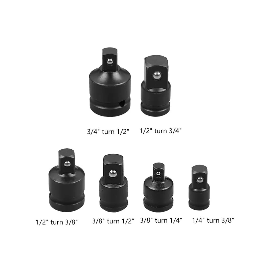 Socket Convertor Adaptor 1/2 To 3/8 3/8 To 1/4 3/4 To 1/2 Air Wrench Joints Ratchet Drive Adapter Socket Adaptor Repair Tools Qme