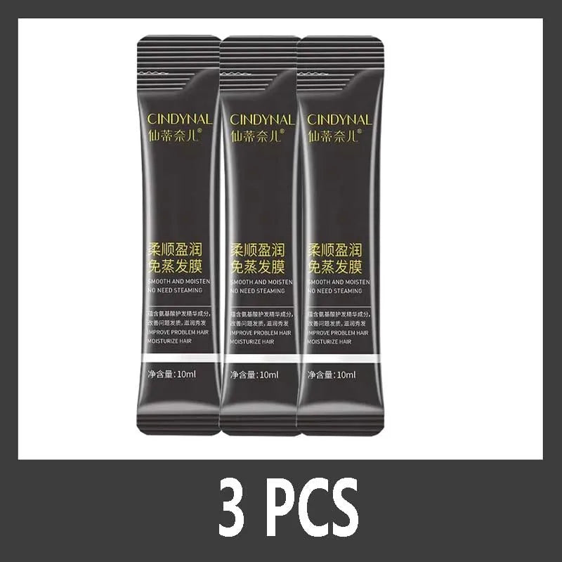 Magical Keratin Hair Mask For Maltreated Hair 5Seconds Repairing Damaged Frizzy Hairs Smoothing Nourish Straightening Hair Care Qme 3PCS