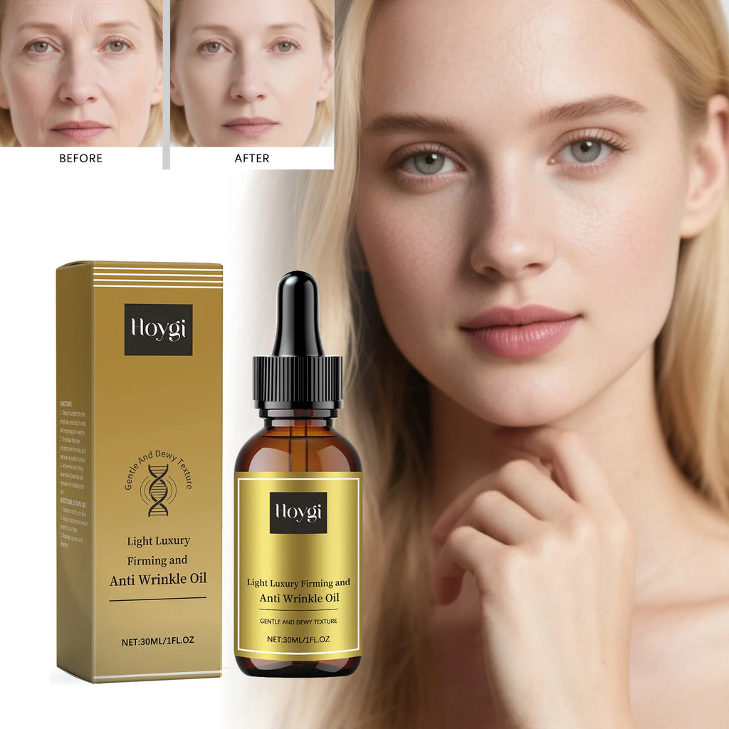 Firming Facial Care Oil Lifting Anti Wrinkle Lightens Lines Tightens Skin Nourishing Smoothing Soften Brightening Face Serum Qme