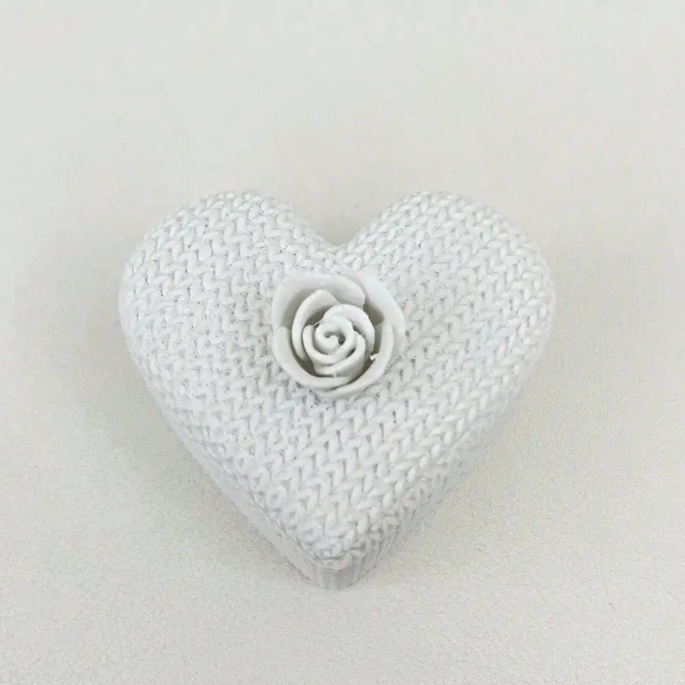 3D Printed Love Storage Box Flower Lid Beautifully Shaped Can Be Used Qme white 5x5x5cm