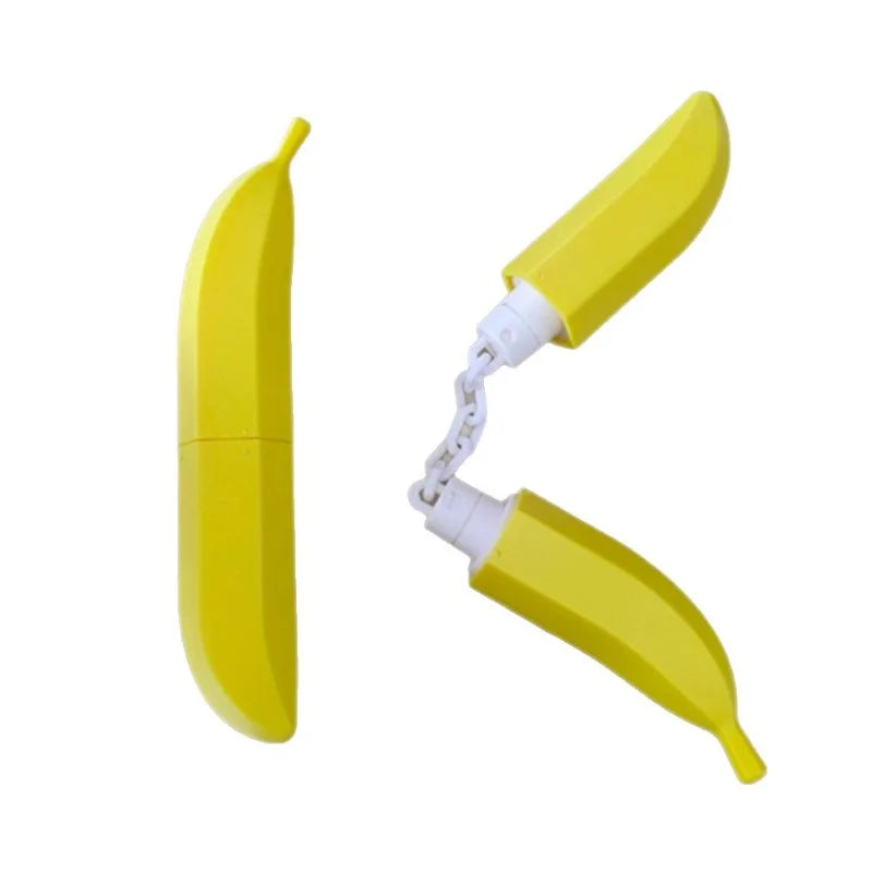 Banana Nunchucks Stress Relief Toy Soft Wrist Game Fun Safe Portable Qme