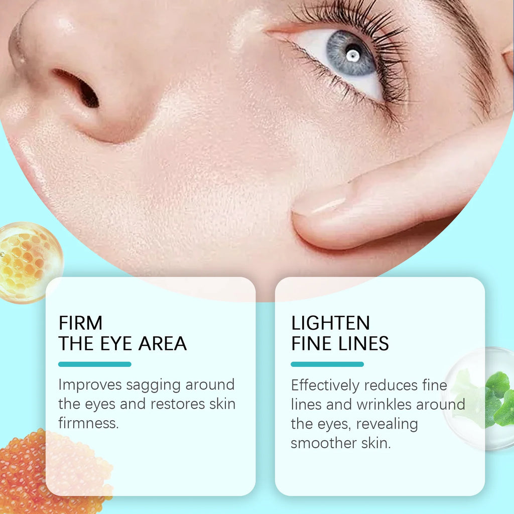 Caviar B-Complex Eye Essence Remove Dark Clrcles Anti Puffiness Smoothing Fine Lines Moisturize Skin Around the Eye Serum Qme