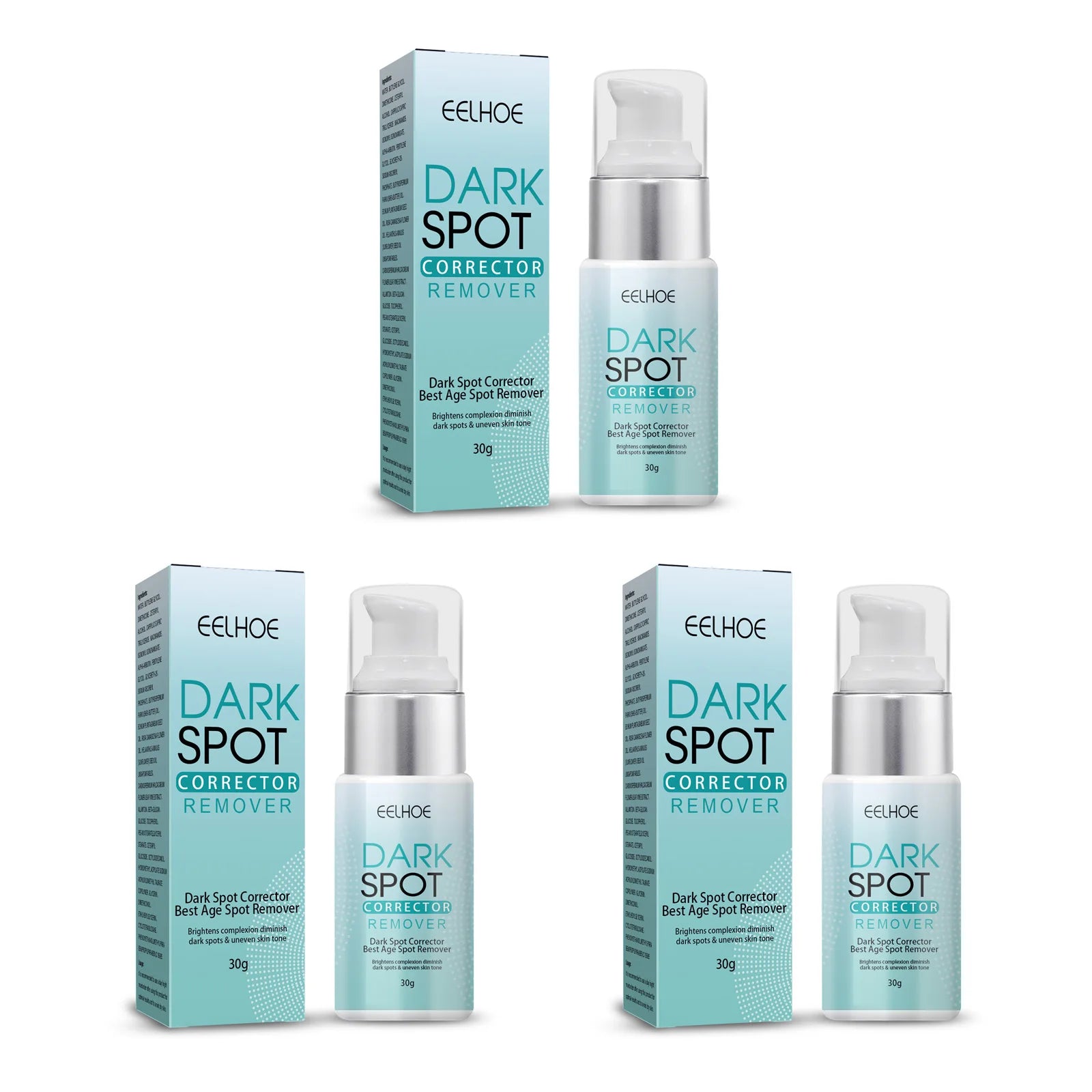 Freckle Whitening Cream Nicotinamide Fade Dark Spot Blemish Acne Mark Brightening Lightening Pigmentation Correction Cream Qme 3 x 30g Boxed