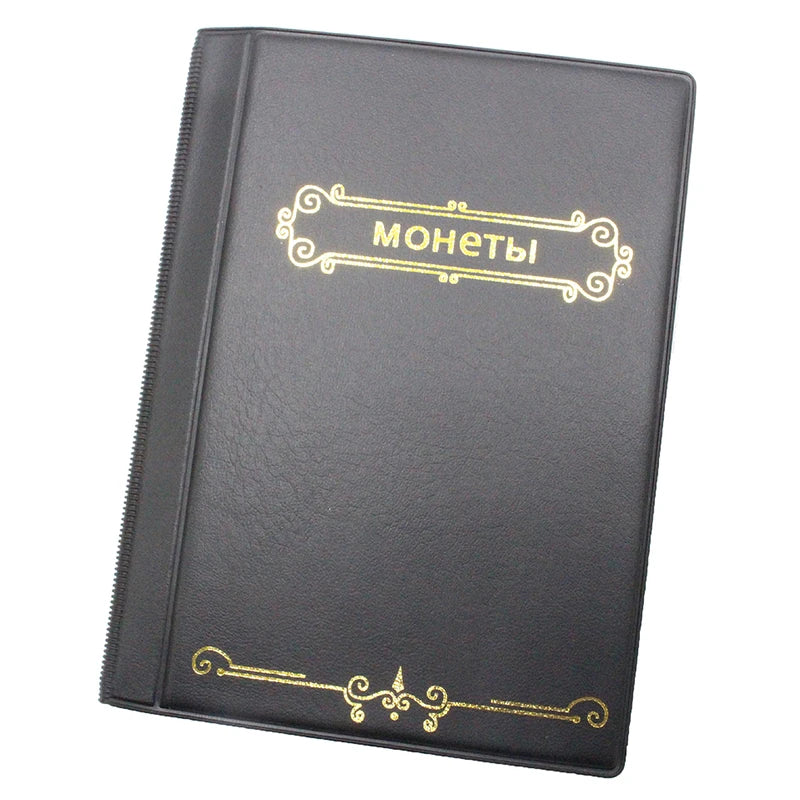 Album Coin Holders Collection Book Scrapbook Double Row Russia120 Qme Black