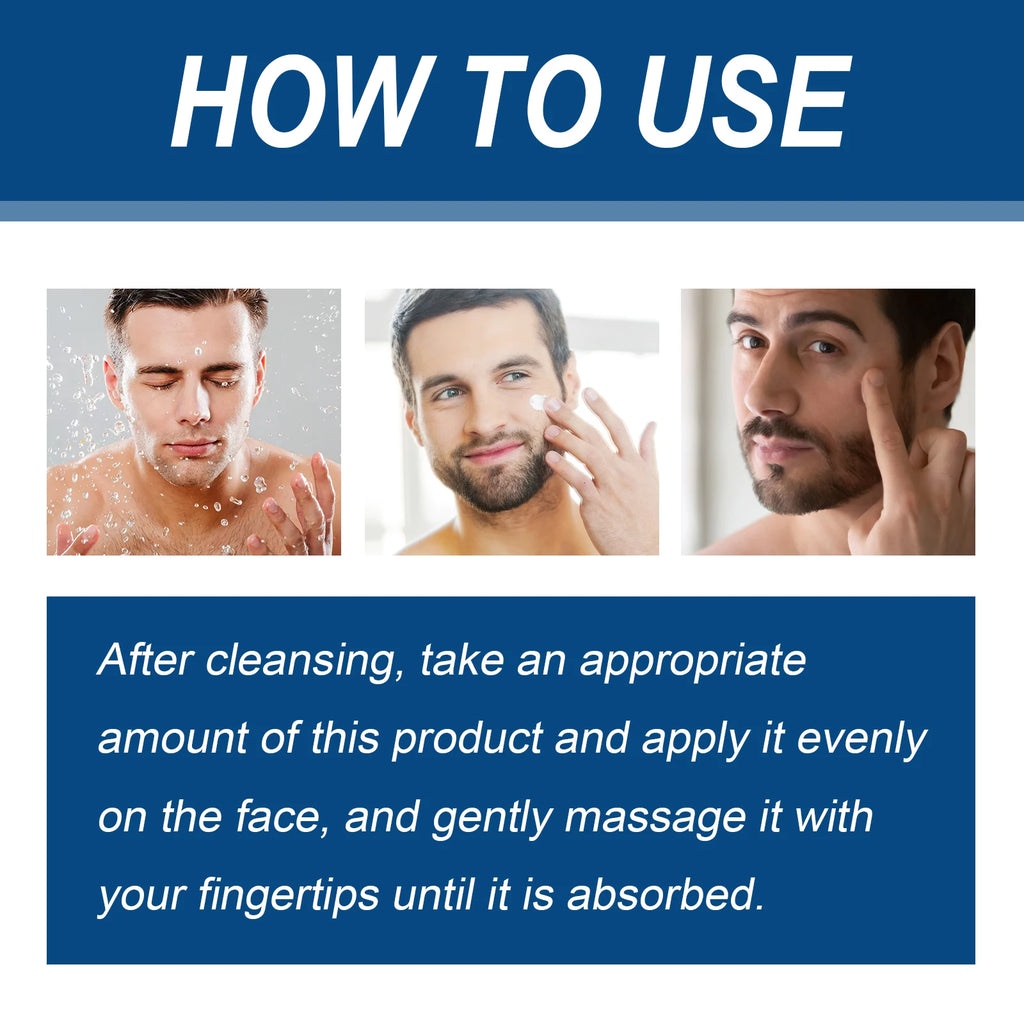Men's Retinol Collagen Face Cream Hydrating Lifting Firming Fade Fine Lines Brighten Skin Tightening Anti-Wrinkle Men Skin Care Qme