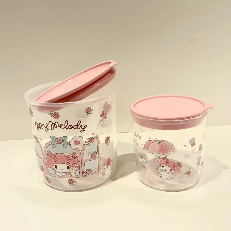 Hello Kitty Kuromi Food Storage Container Formula Can Tea and Baby Food Storage Container Snack and Whole Grain Can Qme
