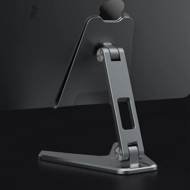 Three Sections Foldable Desk Mobile Phone Holder for IPhone IPad Tablet Flexible Table Desktop Adjustable Cell Smartphone Stand Qme