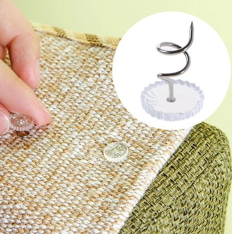50PCS/Box Pins Sofa Rotates and Fixes Twisted Nails with Fixed Quilt Bed Sheets Anti-slip Buckle Qme