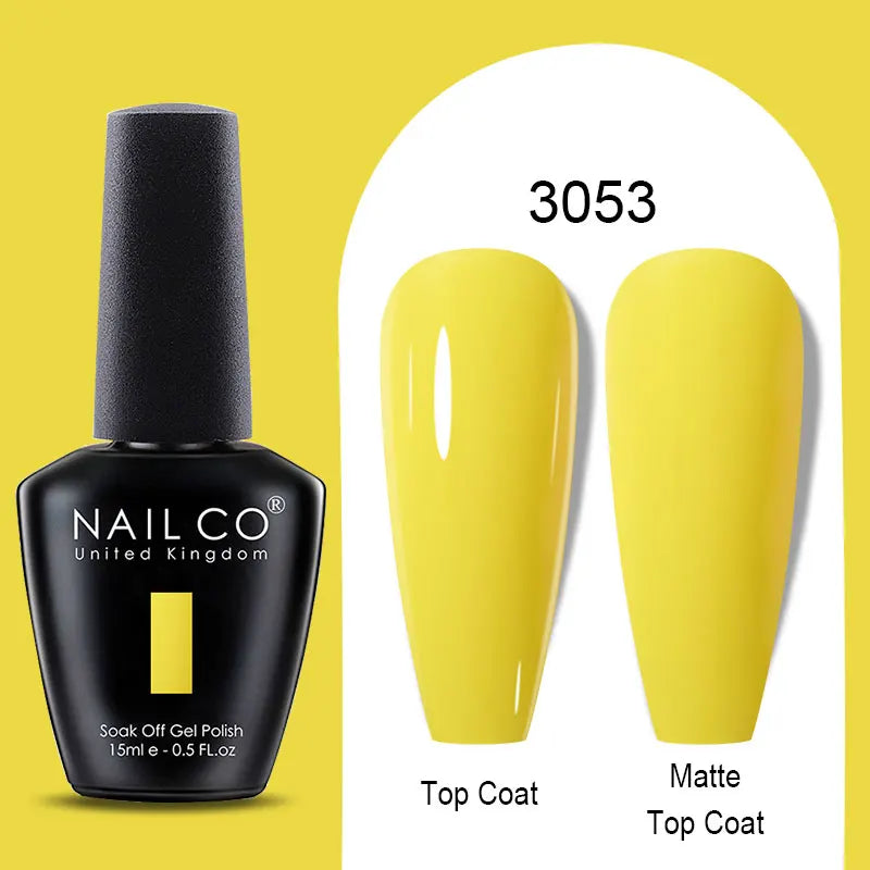 NAILCO Winter Red Gel Nail Polish Semi Permanent Soak Off Varnishes Qme 3053