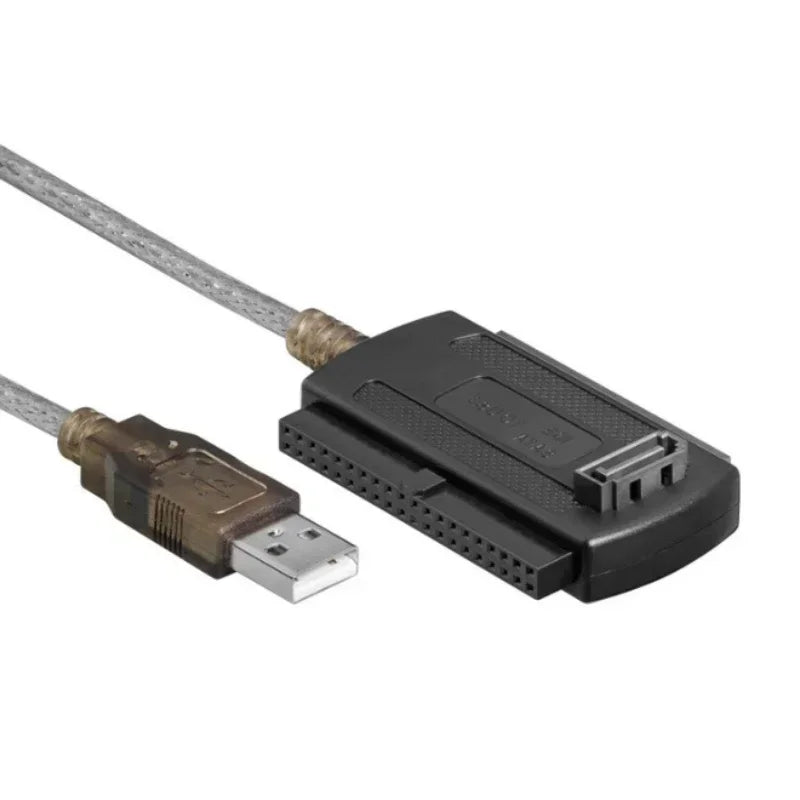 3 in1 USB 2.0 IDE SATA 5.25 S-ATA 2.5 3.5 Inch Hard Drive Disk HDD Adapter Cable for PC Laptop Converter Qme Other