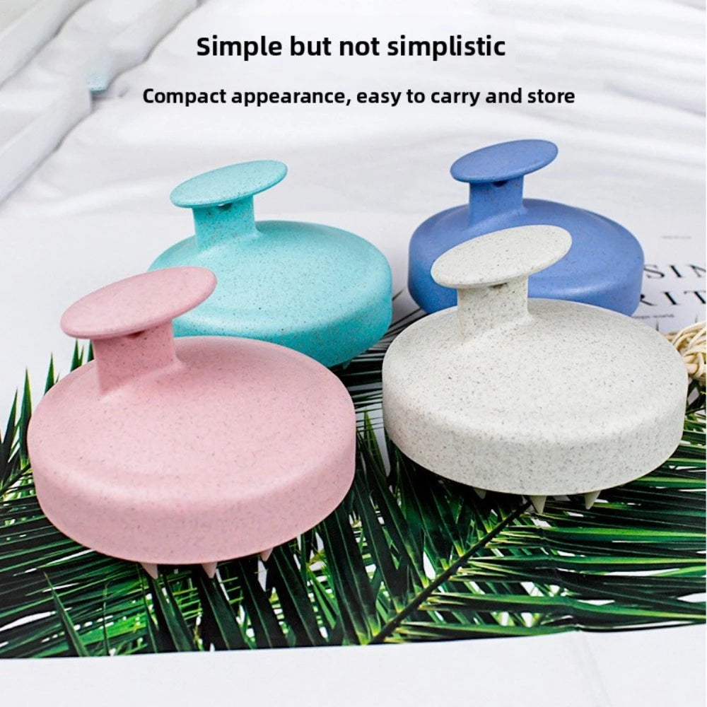 1/3pcs Soft Silicone Scalp Care Shampoo Brush Gentle Hair Washing Comb Shower Massager Home Salon Daily Hair Cleaning Tool Qme