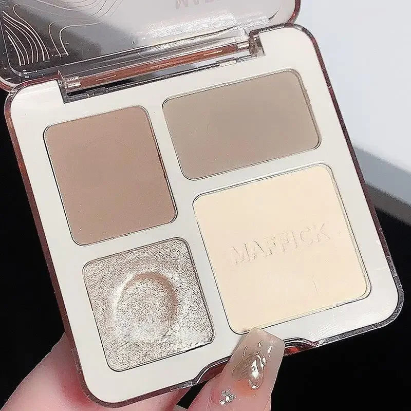 Natural Stereoscopic Face Powder Palette Matte Bronzer Contour Qme D7-07