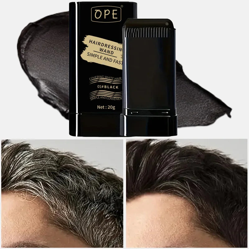 2-in-1 Beard Filler Powder Styling Brush Temporary Washable Dye Qme