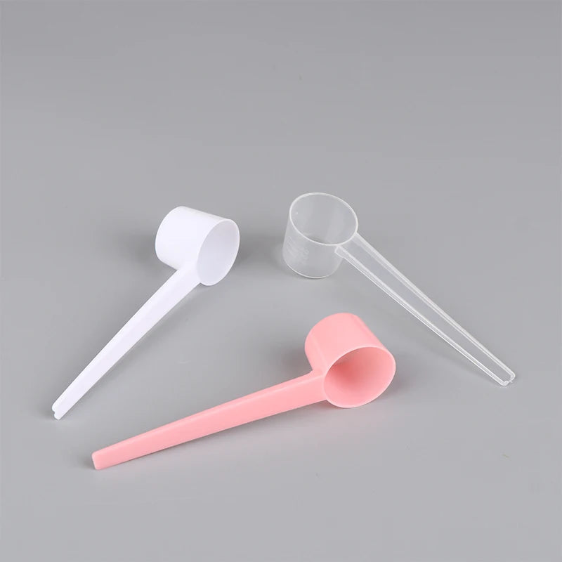 10Pcs 5g Measuring Spoons Coffee Protein Milk Powder Scoop Home Kitchen Gadgets DIY Plastic Measuring Spoon Qme