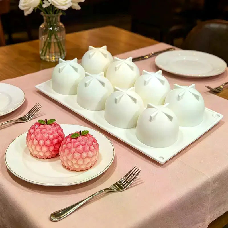 Litchi Shaped Mousse Cake Silicone Mold Chocolate Pudding Dessert French Pastry Baking Mold Creative DIY Candle Mold Qme
