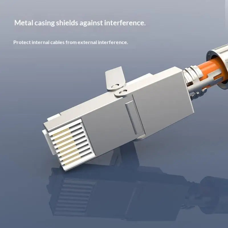 Ultimate Tool-free Installation RJ45 Zinc Alloy Shielded Connectors Qme