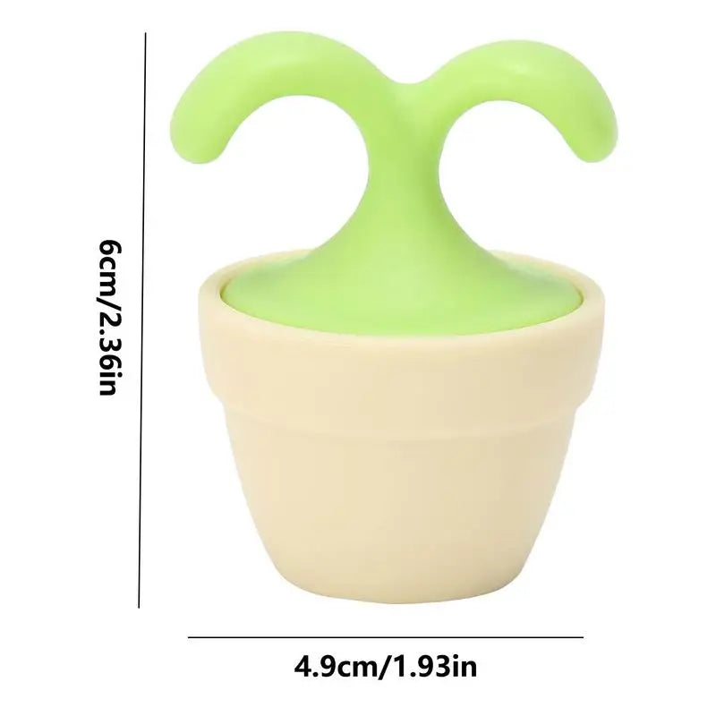 Roller Ball Massager Manual Massage Ball in Flower Pot Shape Stress Relief Cute Mini Innovative Manual Roller Massager for Qme