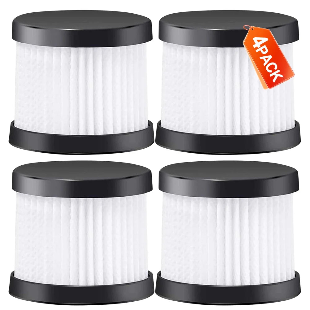 For Karcher HEPA 12 Filters For Karcher CVH 2 & CVH 2 Premium Cordless Handheld Vacuum Cleaner Replacement Qme 4 PACK