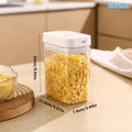 Plastic Sealed Jar Transparent Leakproof Moistureproof Kitchen Qme 800ml