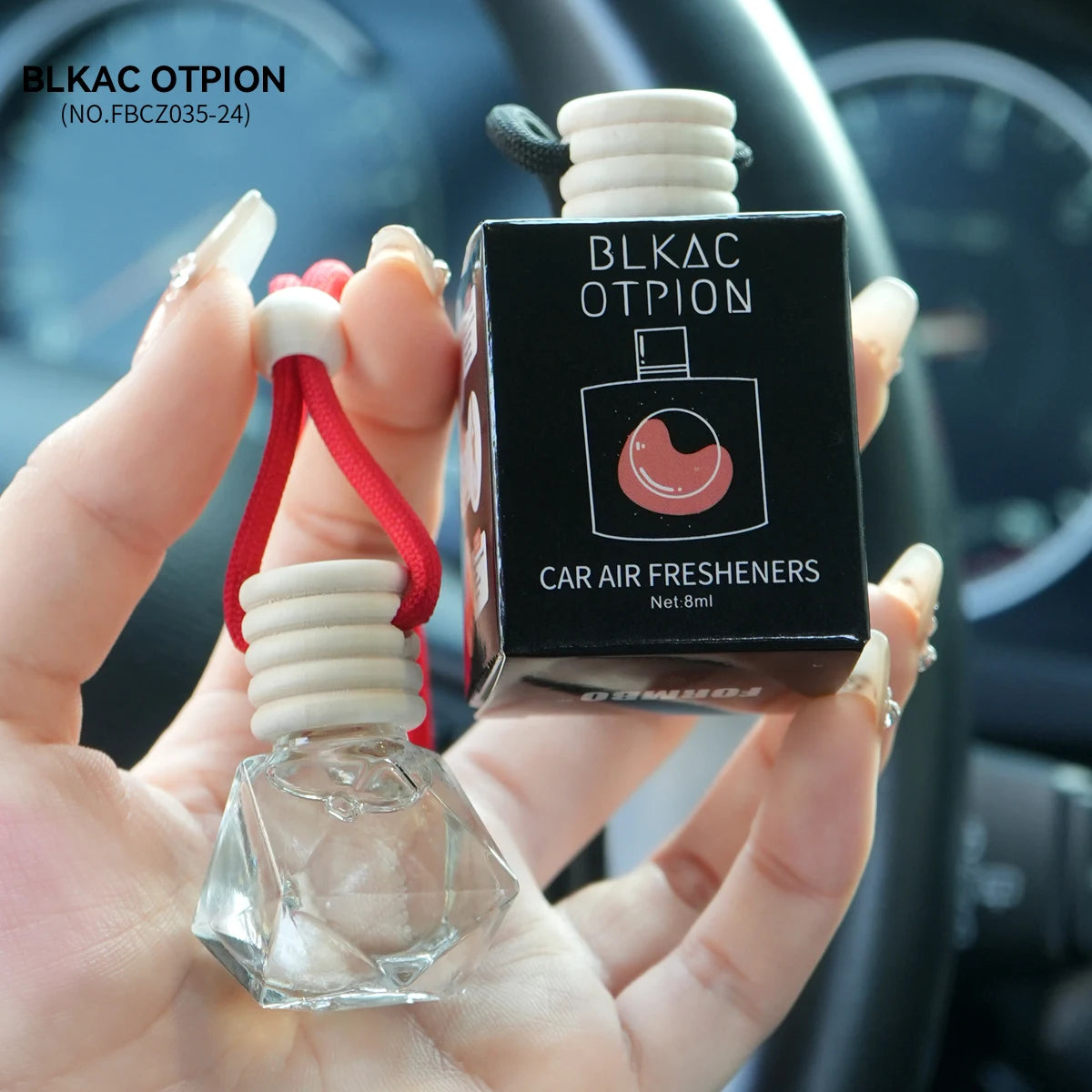 Hanging Rope Car Perfume Fragrance Remove Odor Lasting Special Qme 035 BLKAC OTPION