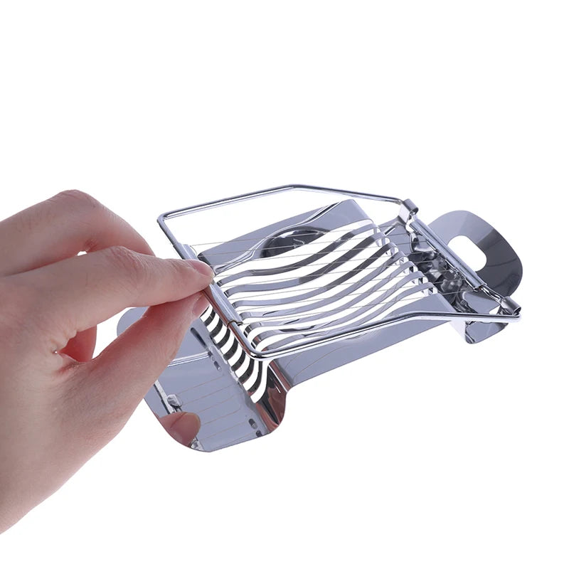 Stainless Steel Egg Cutter Preserved Splitting Tool Fancy Slicer Qme 1PC