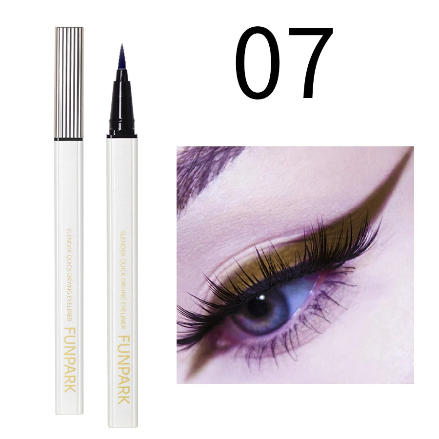 Women Brown Liquid Byeliner Long Lasting Waterproof Eye Liner Pencili Qme