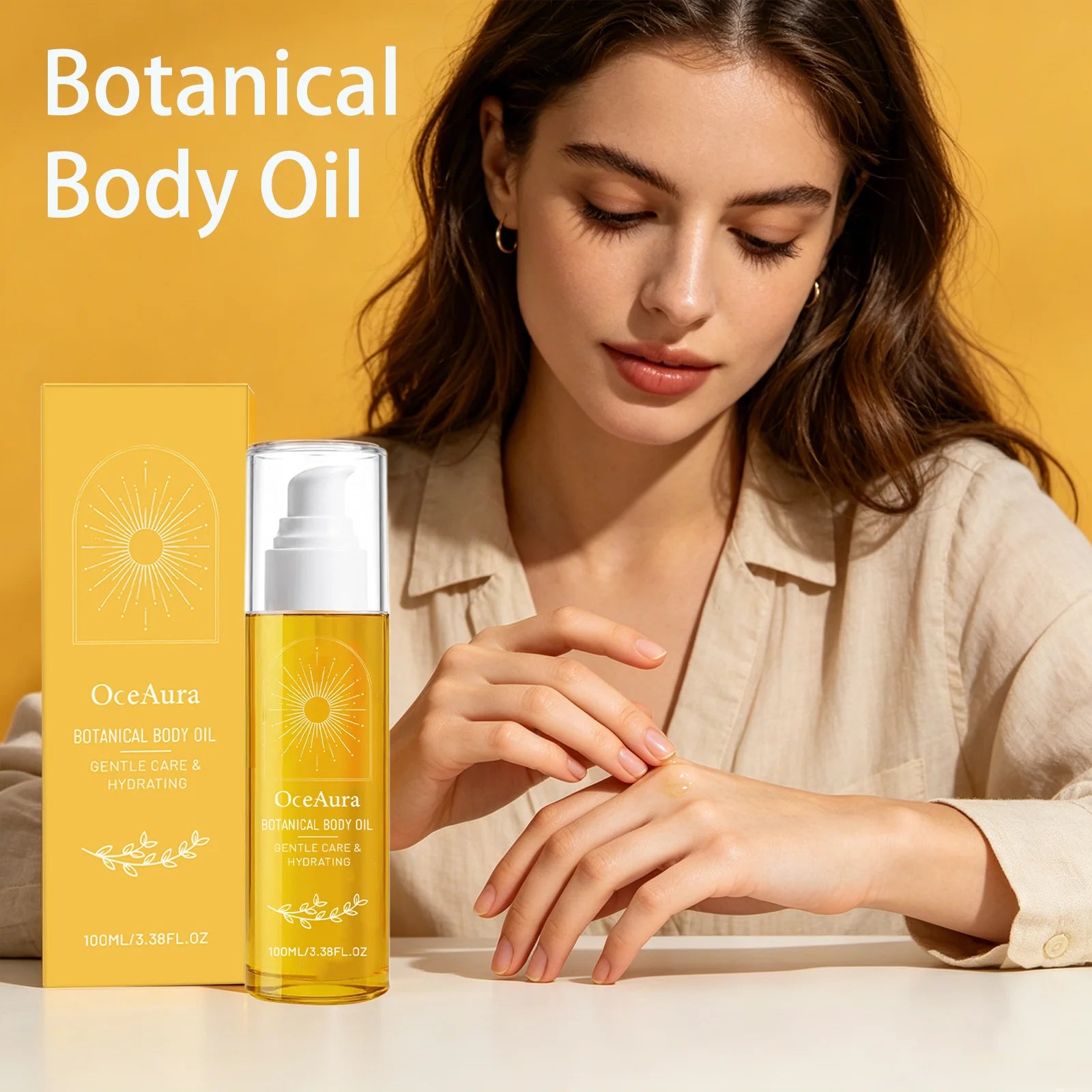 Oceaura Botanical Body Oil Gentle Brightening Smoothing Long-lasting Qme