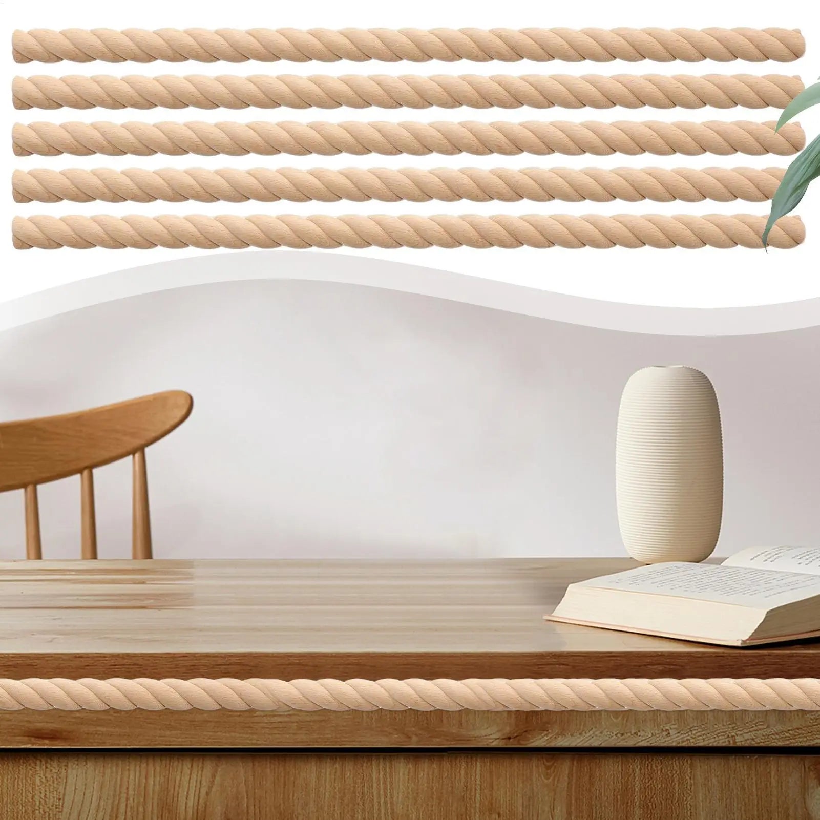 Wood Trim Cuttable Decorative Strips 10 Unfinished Woodcraft Supplies Qme
