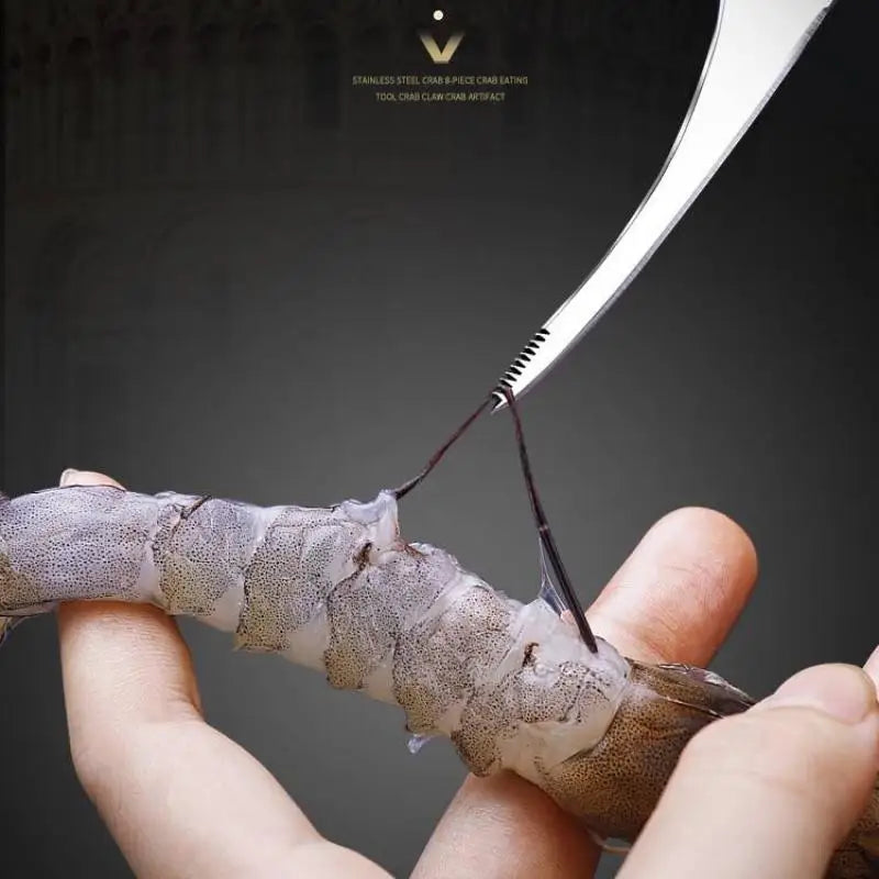 Stainless Steel Shrimp Peeling Tools Seafood Quick Sheller Shrimp Line Remover Shrimp Shell Peeler Kitchen Tools. Qme