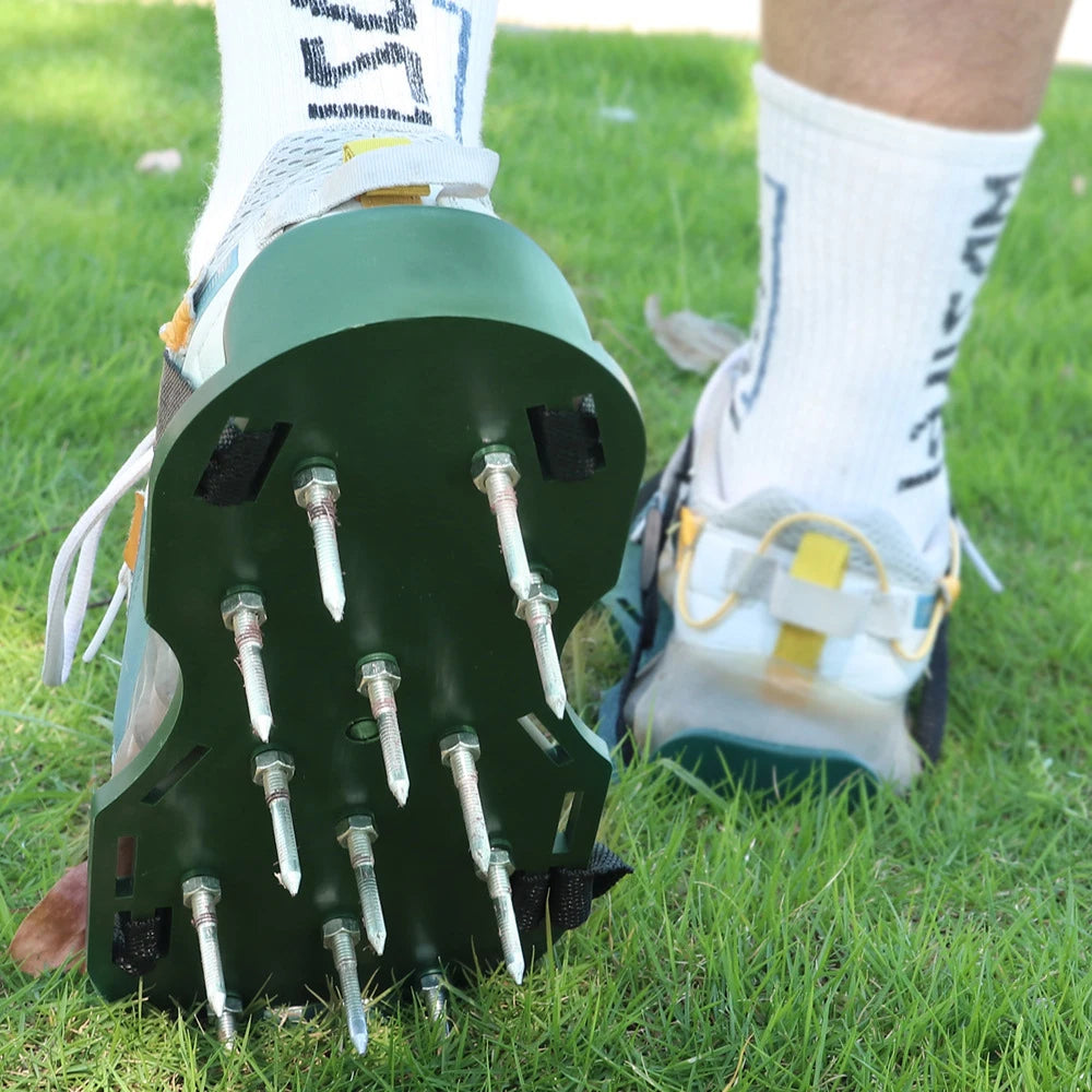 Gardening Lawn Aeration 4.2CM Grass Tamping Shoes Inflatable Aerating Shoes Self-levelling Epoxy Garden Tools Qme