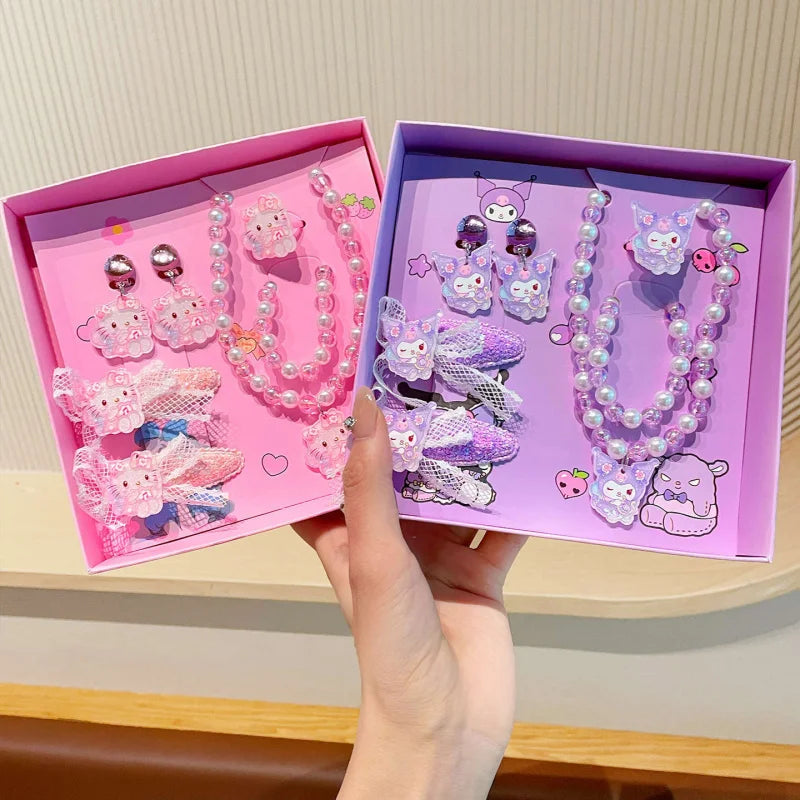 Hello Kitty Kuromi Cartoon-style Sweet Jewelry Student-style Qme