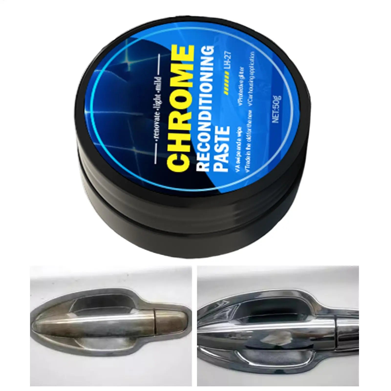 ChromePolish Agent Rust Remover MetalPolish Chrome Protection Restorer Effective All-Purpose Chrome Cleaner Metal Gloss Polishs Qme